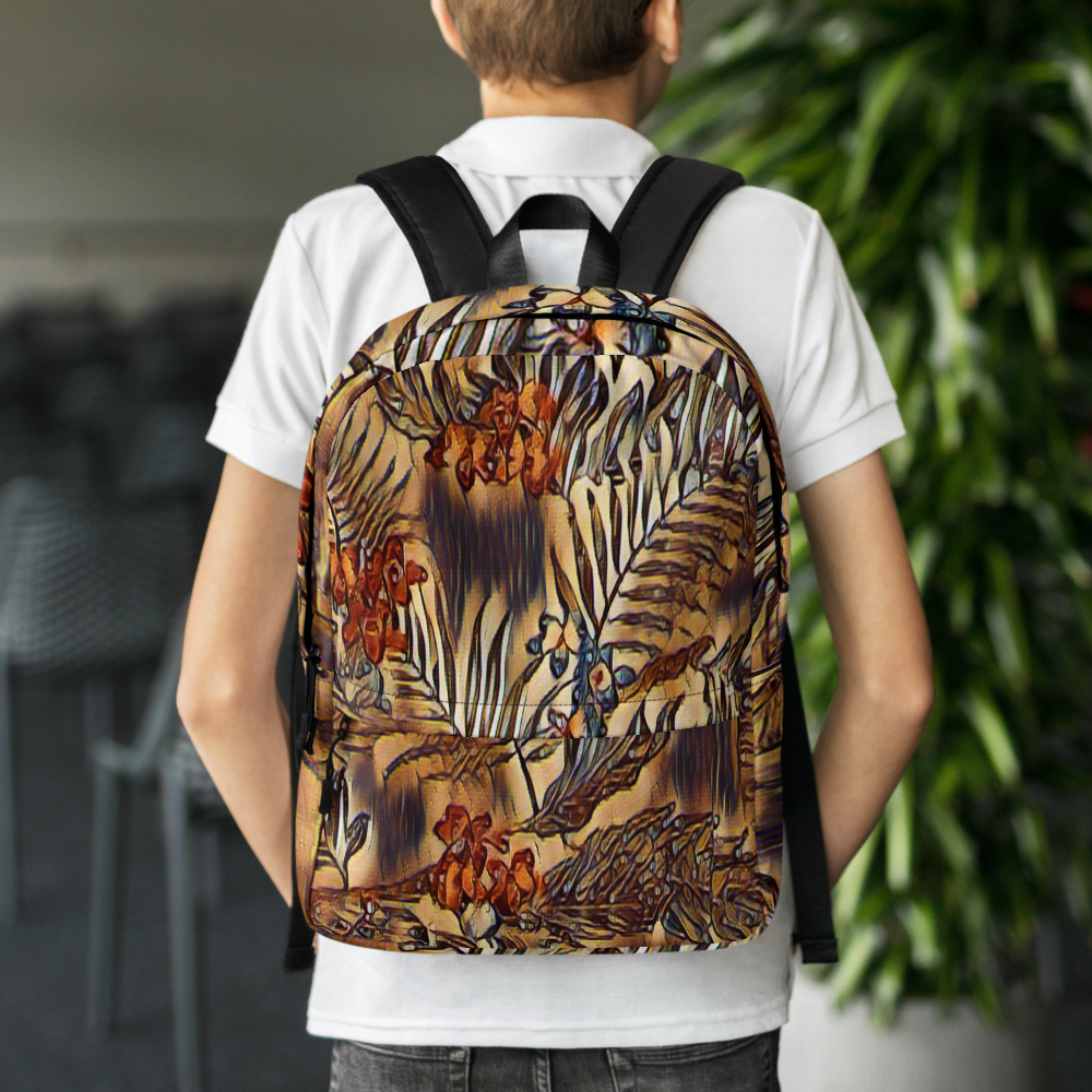 Backpack | Neutral Botanical | by Bessan