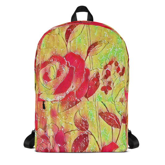 Backpack | Red Rose | by Bessan