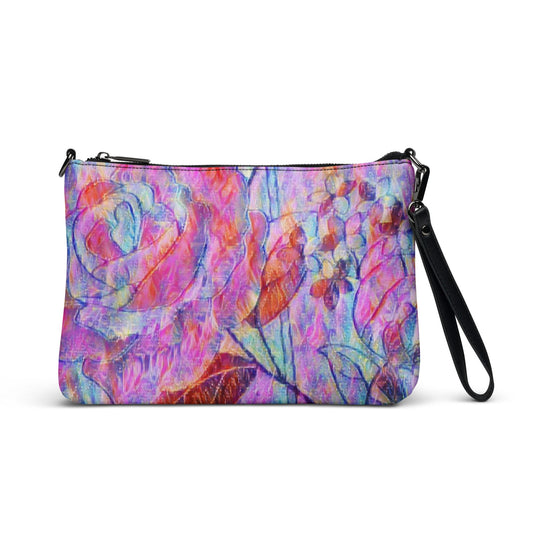 Crossbody Bag/Clutch | Rose Print | by Bessan