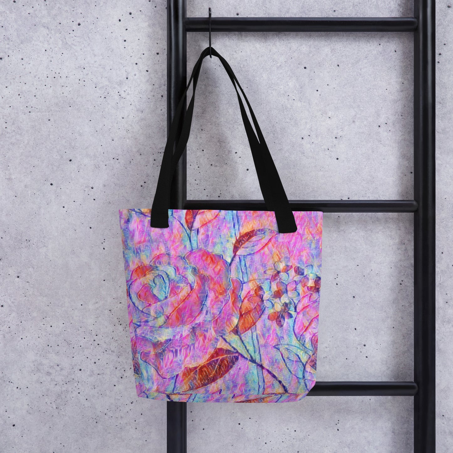 Tote Bag | Rose Print | by Bessan